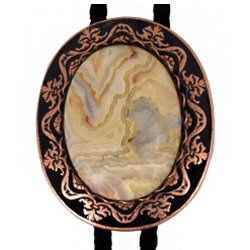 Crazy Lace Antique Design Bolo Tie